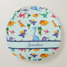 Personalisierte Niedliche Dinosaurier Blue Boy Bab