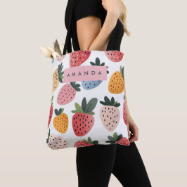 Personalisierte Niedliche Frucht Erdbeermuster Tasche