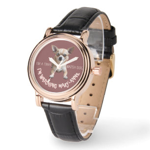 Personalisierte Niedliche Funny Chihuahua Beobacht Armbanduhr
