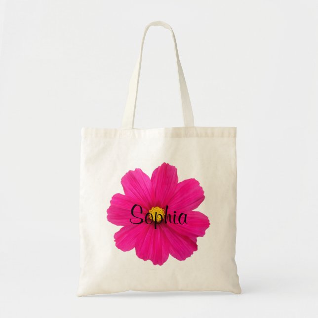 personalisierte niedliche girly rosa tragetasche (Vorne)