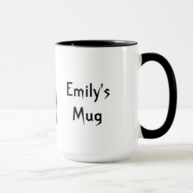Personalisierte niedliche gotische Tasse (Rechts)