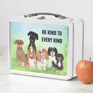 Personalisierte Niedliche Hunde Metall Brotdose