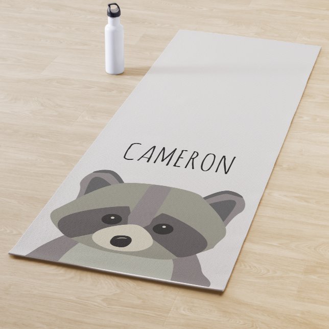 Personalisierte Niedliche Illustrationsrakete Yogamatte (Beispiel)