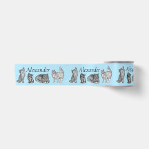 Personalisierte Niedliche Katze und Kittengeschenk
