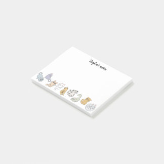 Personalisierte Niedliche Katzen Posthinweise für Post-it Klebezettel