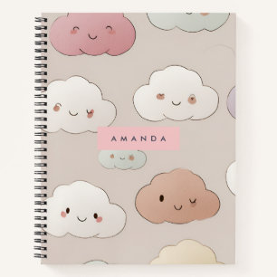 Personalisierte Niedliche Kawaii Pastel Lächeln Wo Notizbuch