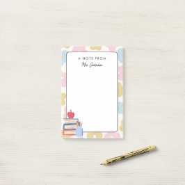 Personalisierte Niedliche Lehrerin zurück in die S Post-it Klebezettel