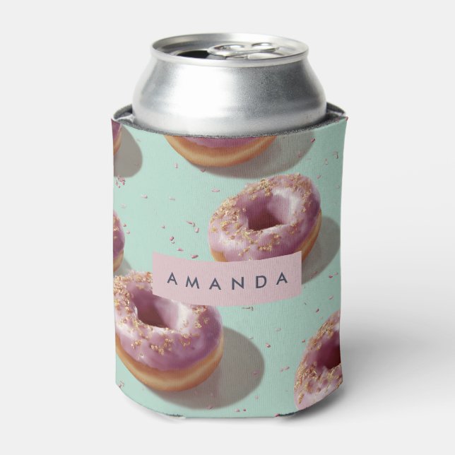 Personalisierte Niedliche Pastelköpfe & Sprinklen Dosenkühler (Kanne Vorderseite)