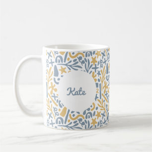 Personalisierte niedliche Pastell abstrakt Kaffeetasse