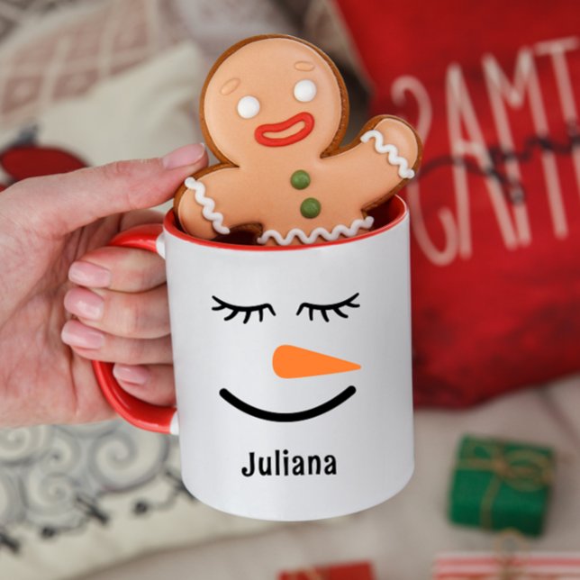 Personalisierte Niedliche Snowman Hot Cocoa Tasse  (Von Creator hochgeladen)