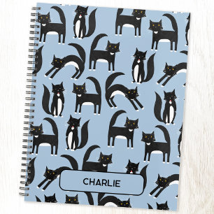 Personalisierte Niedliche Tuxedo Katze Planer