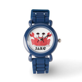 Personalisierte Niedliche und einfache Crabby-Krab Armbanduhr