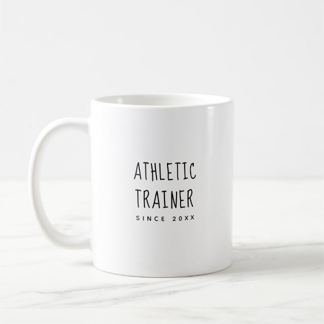 Personalisierte Niedliche und trendy Athletic Trai Kaffeetasse (Links)