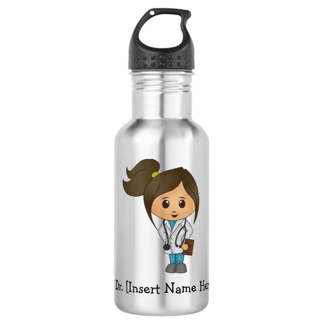 Personalisierte niedliche Wasser-Flasche Edelstahlflasche (Vorderseite)