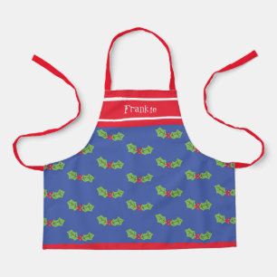 Personalisierte Niedliche Weihnachten & Berries Schürze