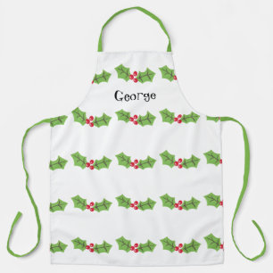Personalisierte Niedliche Weihnachten & Berries Schürze