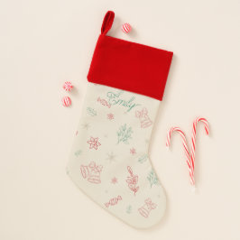 Personalisierte Niedliche Weihnachtselemente Weihnachtsstrumpf