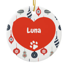Personalisierte Niedliche Weihnachtskatzenverzieru