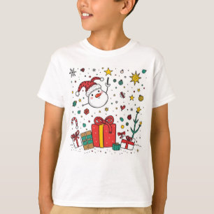 personalisierte niedliche Weihnachtskinder T - Shi T-Shirt