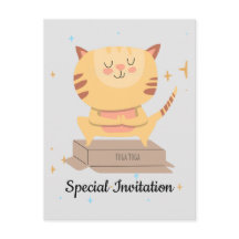 Personalisierte Niedliche Yoga Katze & Yoga Lover