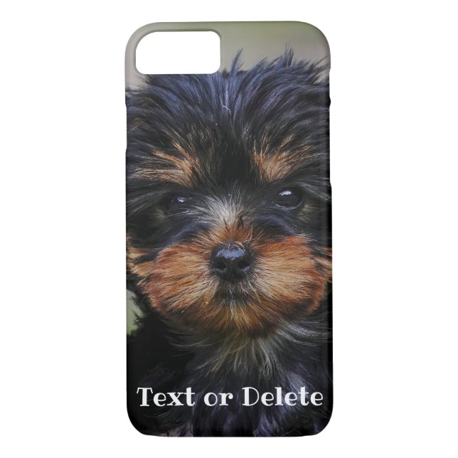 Personalisierte Niedliche Yorkie-Welpe Case-Mate iPhone Hülle (Rückseite)