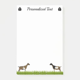 Personalisierte nigerianische Zwarf-Milchziege Post-it Klebezettel