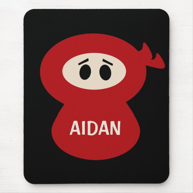 Personalisierte Ninja Mousepad für Kinder (Vorne)