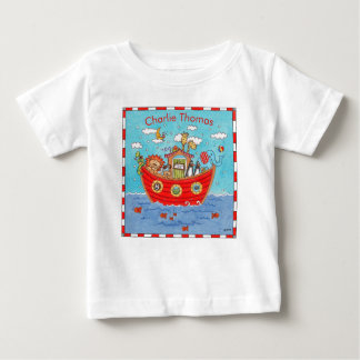 Personalisierte Noah-Arche Baby T-shirt