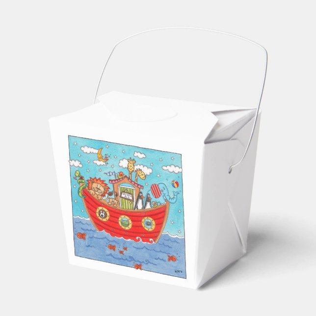 Personalisierte Noah-Arche Geschenkschachtel (Vorderseite)