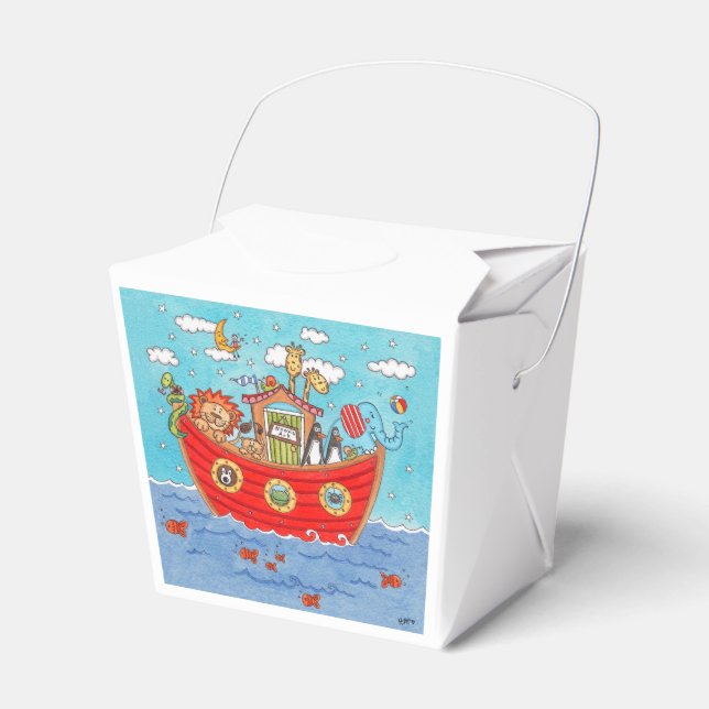 Personalisierte Noah-Arche Geschenkschachtel (Vorderseite)