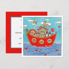 Personalisierte Noah's Ark Birthday Einladung