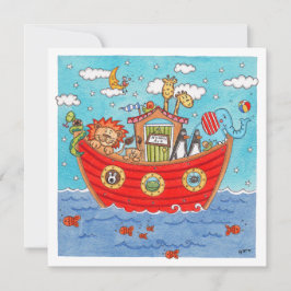 Personalisierte Noah's Ark Birthday Einladung