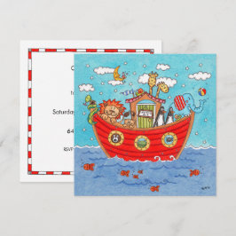 Personalisierte Noah's Ark Birthday Einladung