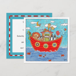 Personalisierte Noah's Ark Birthday Einladung