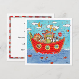 Personalisierte Noah's Ark Birthday Einladung