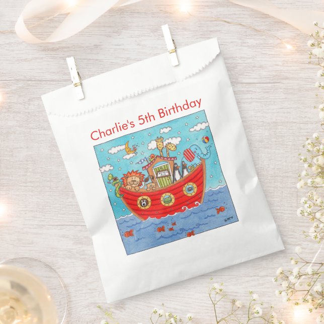Personalisierte Noahs Geburtstag Geschenktütchen (Ausgeschnitten)