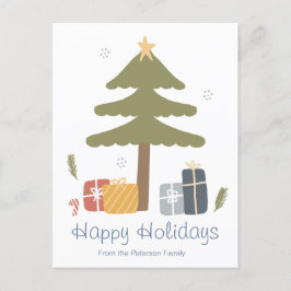 Personalisierte Nordische Weihnachtskarte Postkarte