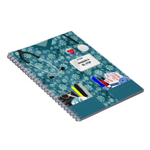 Personalisierte Notebook-Blume Notizblock