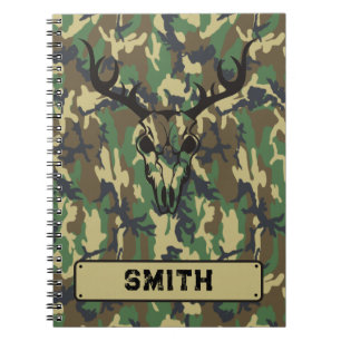 Personalisierte Notebook-Woodlands-Camouflage Notizblock