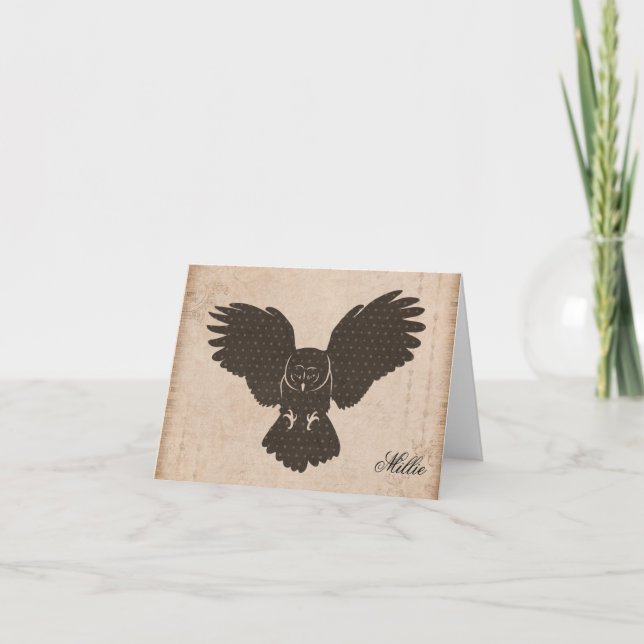 Personalisierte Notecard-Silhouette (Vorderseite)
