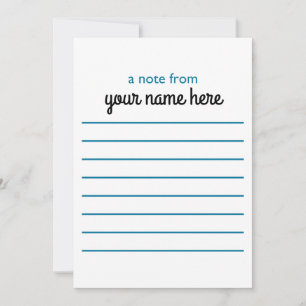 Personalisierte Notecards für Jungen Dankeskarte