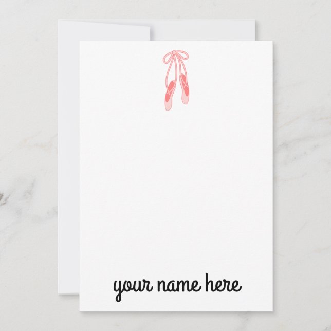 Personalisierte Notecards für Mädchen Dankeskarte (Vorderseite)