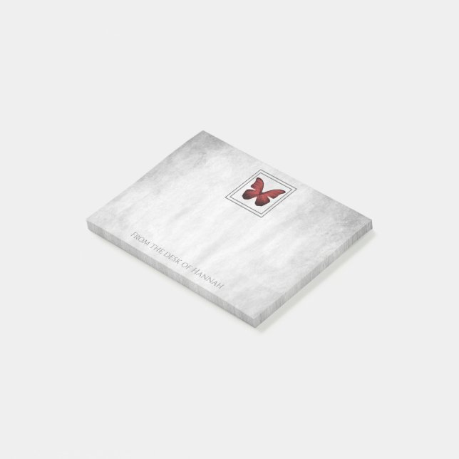 Personalisierte Noten von Red Butterfly Post-it Klebezettel (angewinkelt)