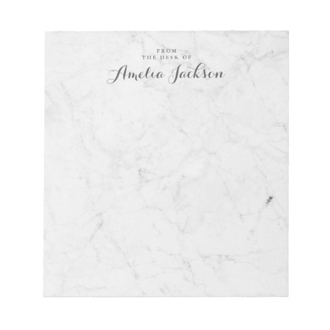 Personalisierte Notepad-Stationerie marbeln Notizblock (Vorderseite)