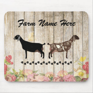 Personalisierte Nubische Milchziegenfarm Mousepad