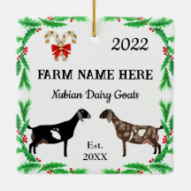 Personalisierte nubische Ziegenfarm Weihnachten