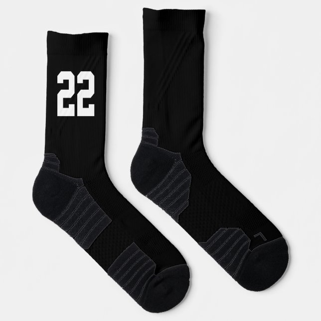 Personalisierte Nummer des Sportteam-Teams Socken (Rechts)