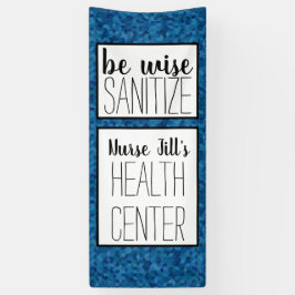 Personalisierte Nurse-Türdekoration , Blau geometr Banner
