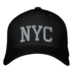 Personalisierte NYC Benutzerdefinierte Schwarz und Bestickte Baseballkappe