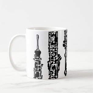 Personalisierte Oboe Kaffee-Tasse Kaffeetasse